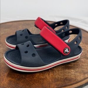 CROCS Sandals C 9 Bayaband Kids Navy Pepper Water Shoes Play Summer Beach Pool